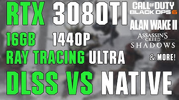 🔥Native vs DLSS | 1440p Ultra – RTX 3080 Ti Laptop GPU | Clair Obscur, Alan Wake 2, AC Shadows