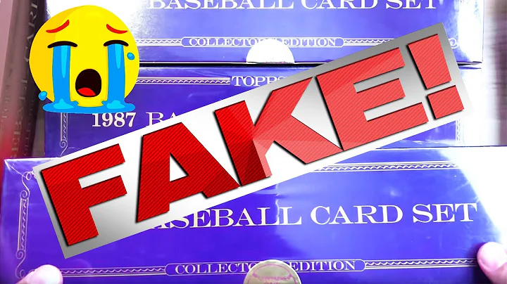 FAKE! 1987 Topps Tiffany Sealed Box Break Set! WAR...