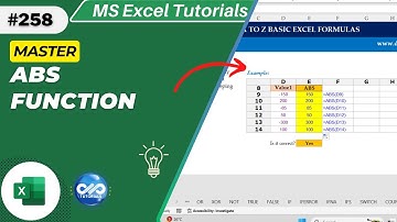 Master the ABS Function in Excel In Less Than 2 Minutes