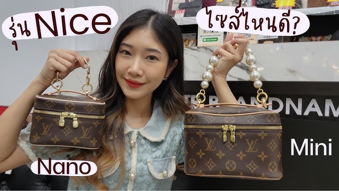 Louis Vuitton Nice Nano VS Nice Mini  Pros & Cons + MOD SHOTS // Louis  Vuitton Toiletry Pouch 