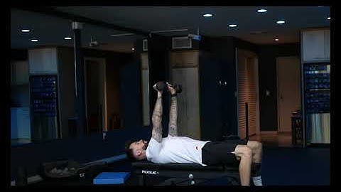 How to perform: Flat DB bench press w/5 sec eccentric