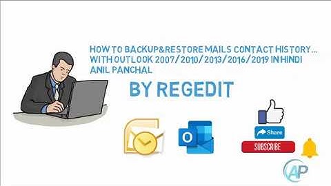 Backup and Restore all Outlook 2007 2010 2013 & 2016  Data Files