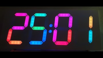Big digital clock with Ws2811 leds - Control via bluetooth with custom app