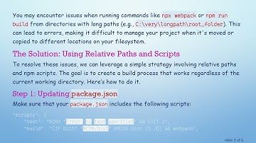 How to Configure npm and Webpack on Windows 10 for Long Paths Using Relative Paths