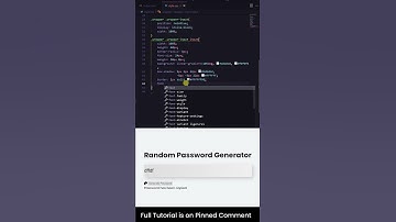 Random Password Generator with Javascript | Codingscape #shorts