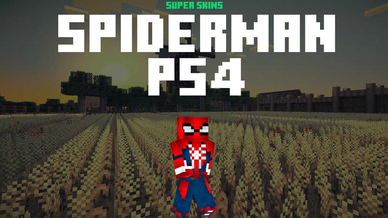Amazing SpiderMan Ps4 Minecraft Skin ? Download and Install Links ? SpiderMan  Ps4 - YouTube