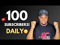 This Is Boring but You Will Get 100 Subscribers Fast
