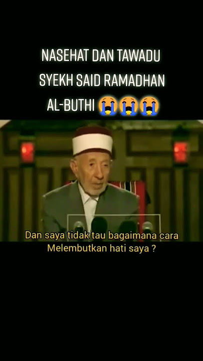 Syekh Ramadhan Al-Buthi⁉️
