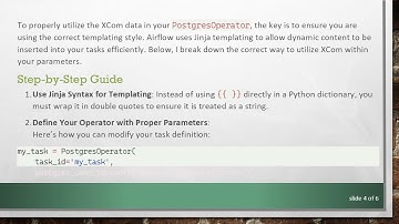 How to Use XCom as a Parameter in PostgresOperator in Airflow