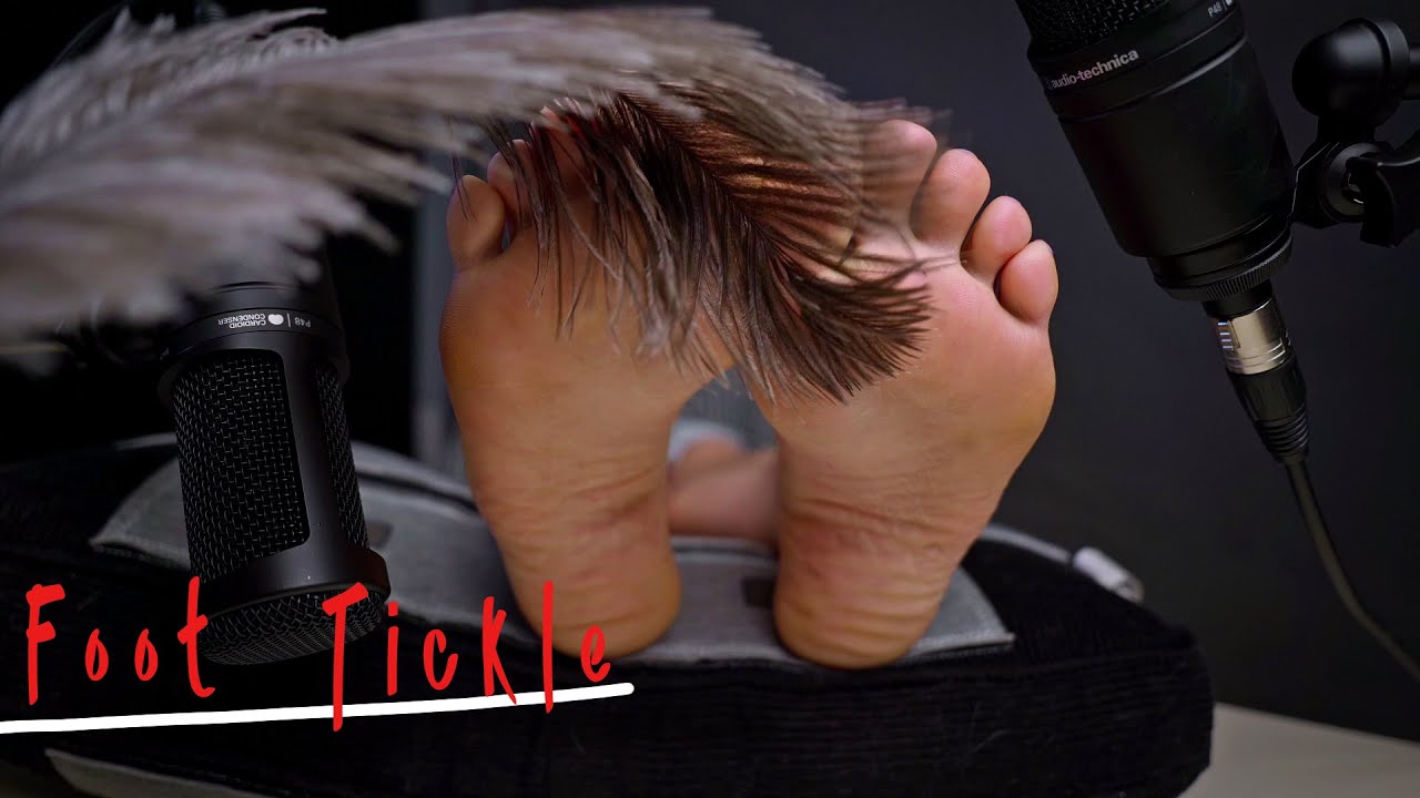 Feet Tickling With Feather Sensitive Sounds ASMR YouTube