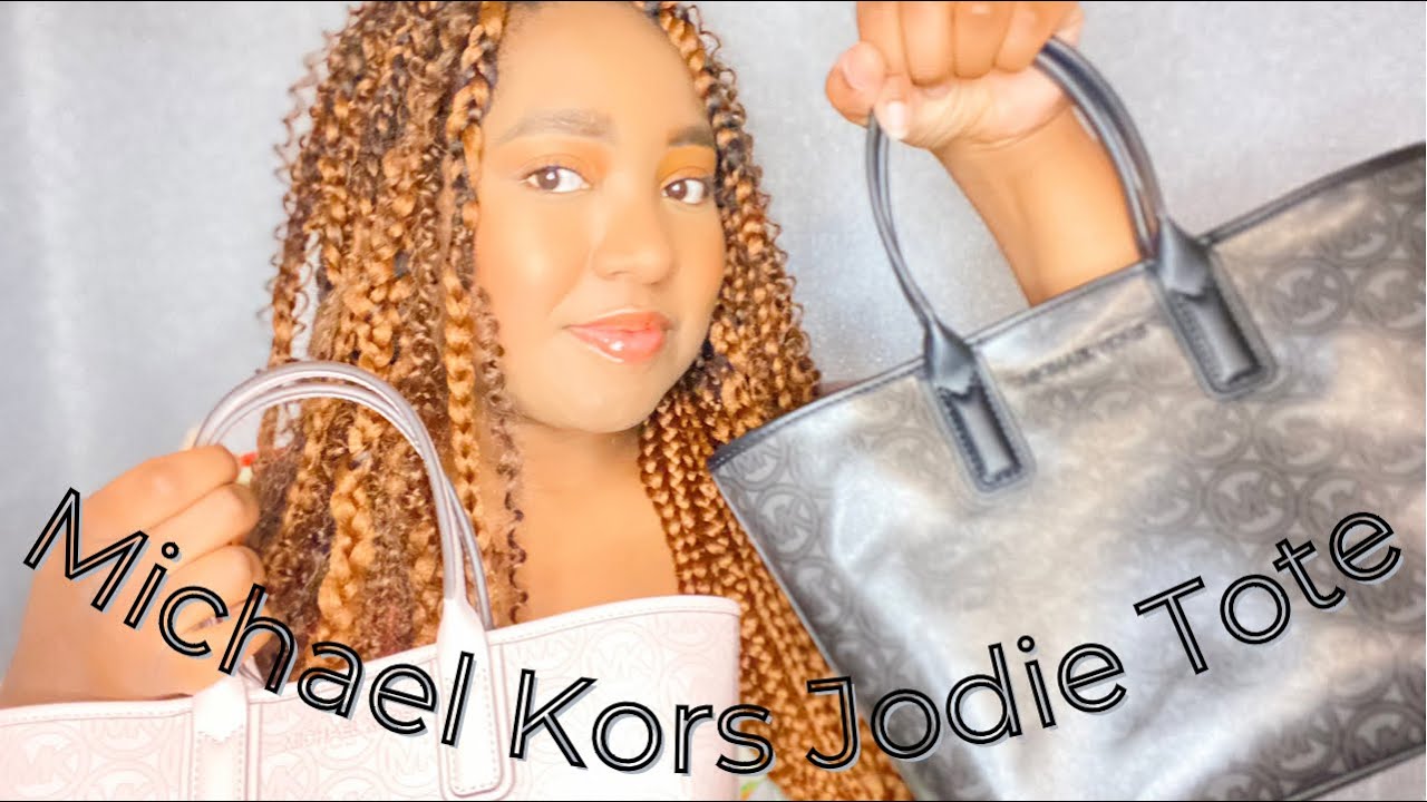 Michael Michael Kors Bags | Michael Michael Kors Jodie Small Logo Jacquard Tote Bag - Grapefruit | Color: Pink | Size: Os | Markitascloset's Closet