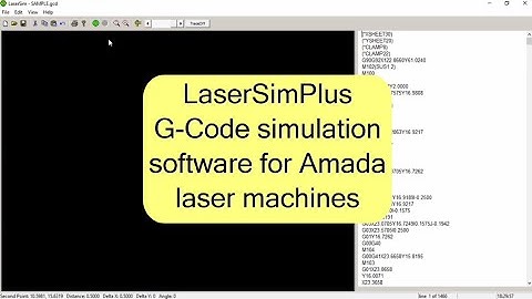 CNCsoft LaserSimPlus Laser G-code Simulator For Amada Machines Highlights