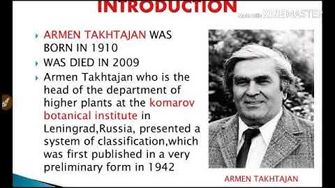 takhtajan classification plant diversity//botanical classification by armen takhtajan
