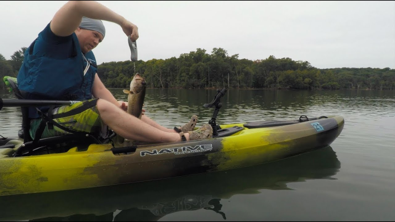 KAYAK Fishing for BASS in Southern Minnesota YouTube