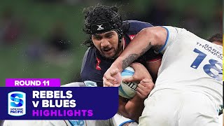 Rebels v Blues Highlights | Round 11 | Super Rugby Pacific 2024