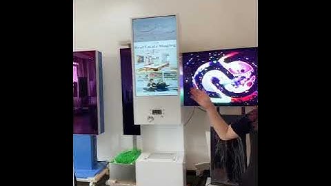 Auto Sensing Hand Santinizing digital Signage Kiosk