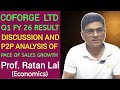 Coforge Ltd Q 1 FY 26 Result Discussion and P2P Analysis of Pace of Sales Growth 