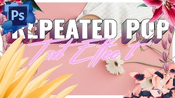 How To Create A Repeated Pop Text-Effect In Photoshop CC |How To Adobe