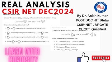 CSIR-NET Dec 2024 Real analysis solution|| Series of function|| Que-706506, 706503