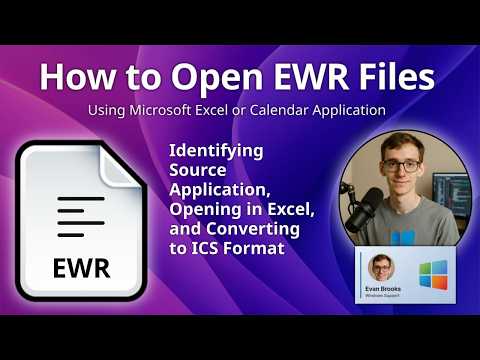 How to Open EWR Files (Excel Webcal Reminder)