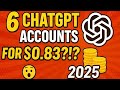 🔥 How to Buy 6 ChatGPT Business Accounts for Only $0.0083 | Super Cheap ChatGPT Plus 2025