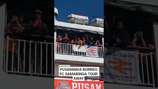 Ratusan Suporter Borneo FC Samarinda Dukung Tim Kebanggaan Pakai Kapal Laut. #pusamania #borneofc