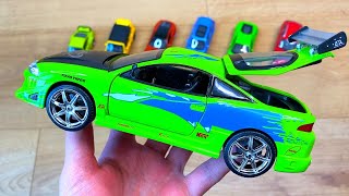 Fast and Furious Brian's Mitsubishi Eclipse diecast metal 1/24 scale model Speed Car and JADA Cars