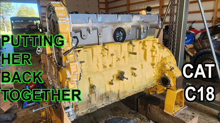 Putting the 800 Horsepower Cat C18 Diesel Engine Back Together.