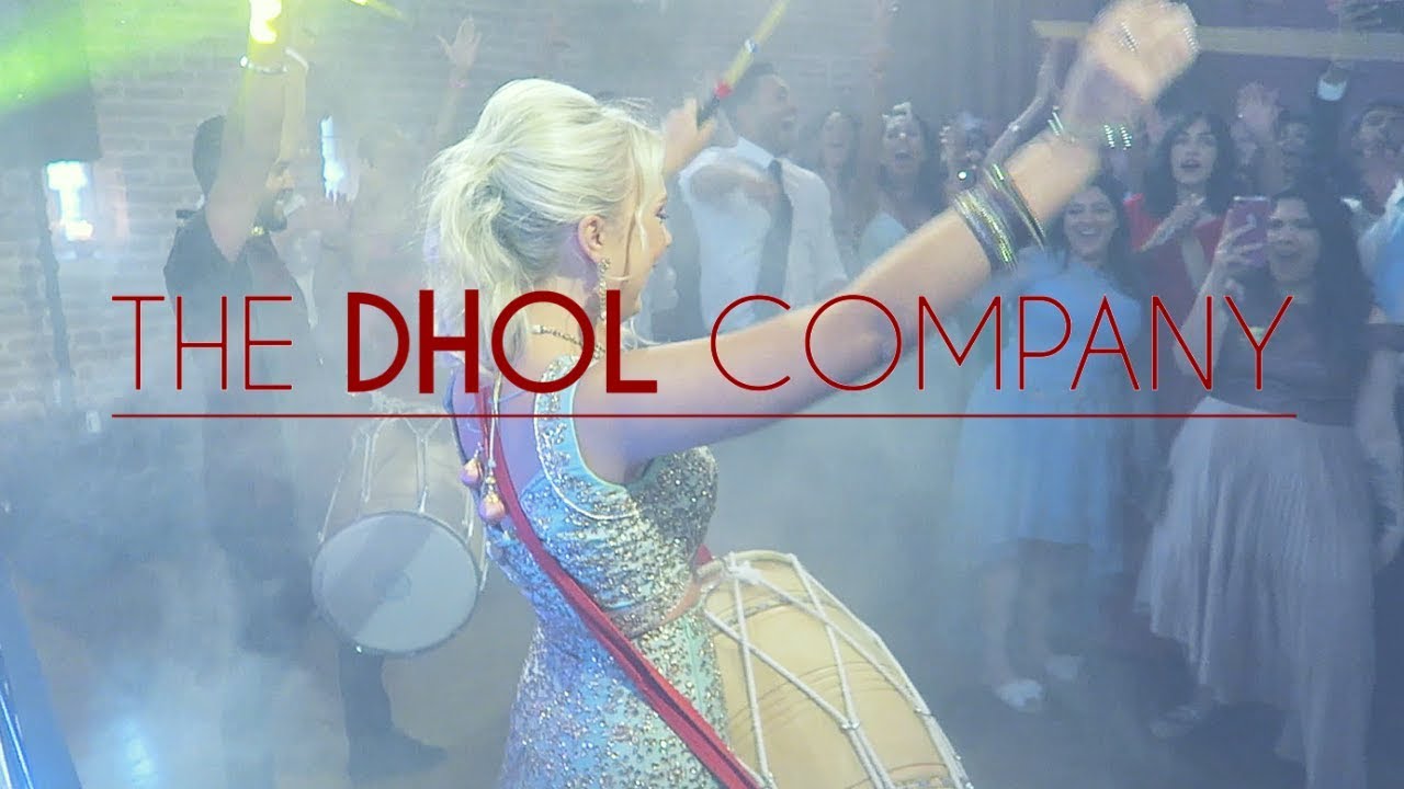 The DHOL Company    First Ever English Bride to do her own Wedding Dhol performance