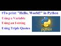 Python # Print # Hello World