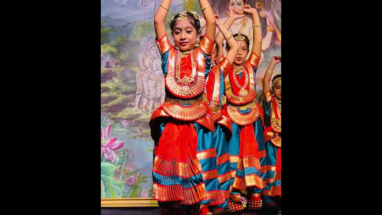 Bharatanatyam kids dance performance at Temple for Shivarathri 🙏