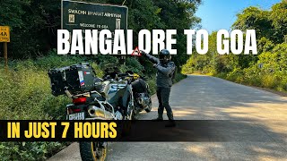 Bangalore to Goa in 7 Hours  | BMW F850 GSA