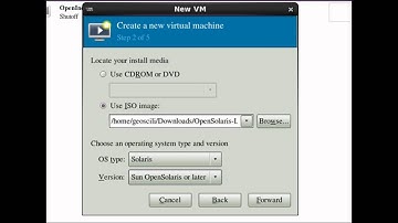 Downloading Open Solaris and setting a KVM for installing it