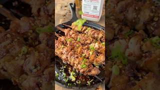 Chili oil chicken skewers