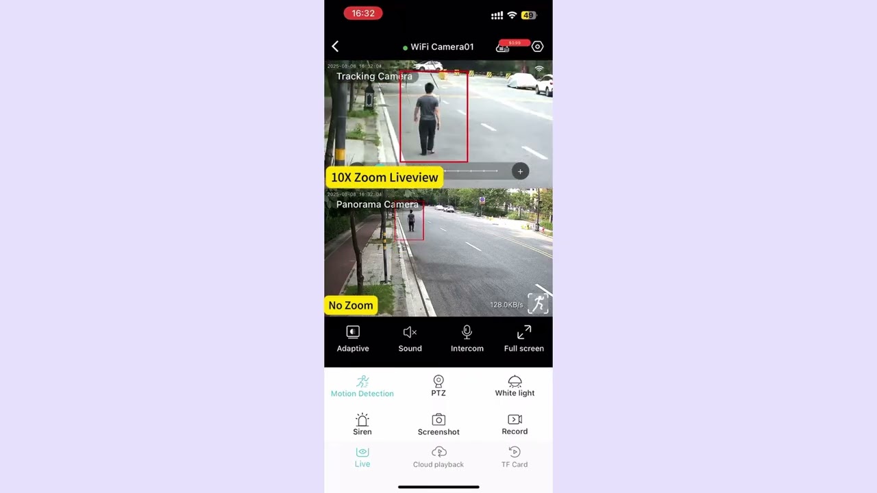 LUOVISEE QC15 tracking zoom function demo