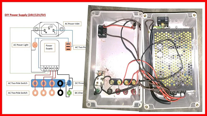 How to make a 24V/ 12V/ 5V Power Supply using a Switching Power Supply