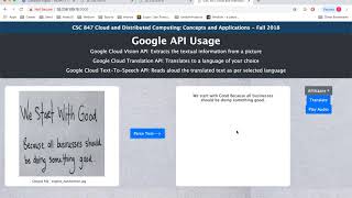 Google API - OCR, Translation and Text-to-Speech Integration screenshot 2