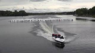 38 Person World Record Barefoot Line - Bridge