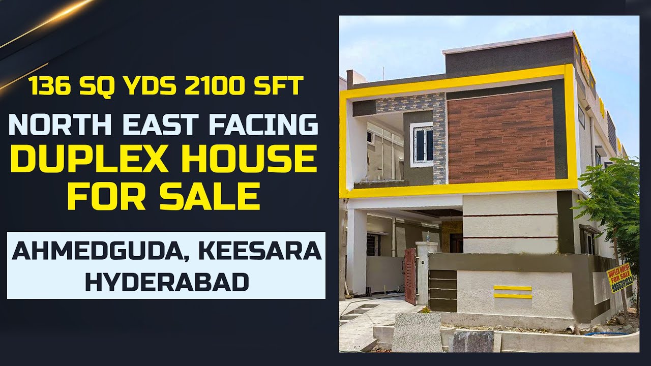 North East Facing Duplex House for Sale Ahmedguda Keesara Hyderabad