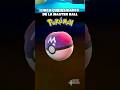 ¡Curiosidades de la Master Ball! #Pokemon #Shorts