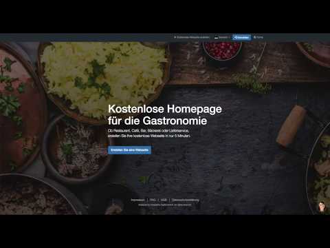 So einfach erstellen Sie Ihre kostenlose Gastro-Website