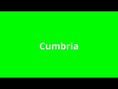 what is the meaning of Cumbria