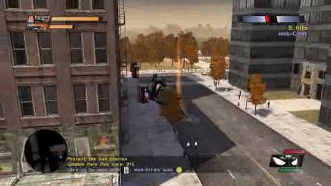 Spiderman Web of Shadows walktrough - Protect the Gas Station