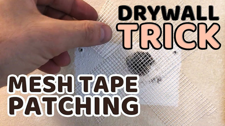 How to PATCH DRYWALL with Mesh Tape