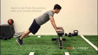 HIIT Exercises: How to do Hand Elevated Push Ups