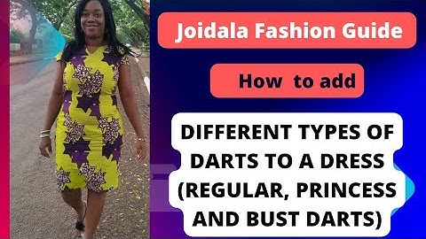 How to add different types of darts to a dress @joidalafashionguide