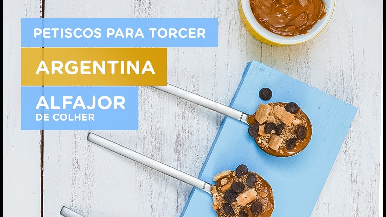 ALFAJOR DE COLHER PETISCOS PARA TORCER: ARGENTINA