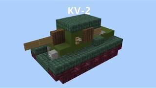 Minecraft KV-2 Tutorial (1:1 scale)