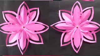 How To Make Paper Flowercrishitmas Ideahome Hanging Decorationscraftslia