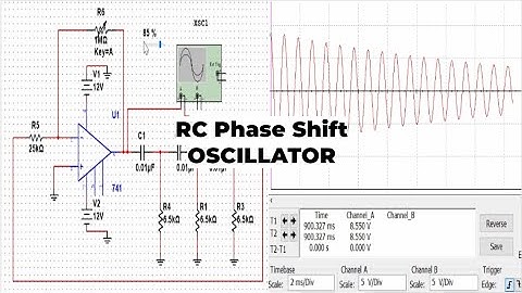 RC Phase Shift Oscillator Circuit | Multisim Circuit